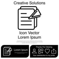 Best Document Icon Vector EPS 10