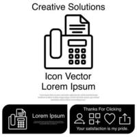 Fax Icon Vector EPS 10