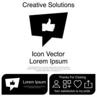 Good Comment, Thumbs Up Comment Icon Vector EPS 10