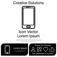 Mobile Phone Icon Vector EPS 10