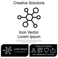 Atom Icon Vector EPS 10