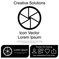 Camera Shutter Icon Vector EPS 10