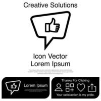 Good Comment, Thumbs Up Comment Icon Vector EPS 10