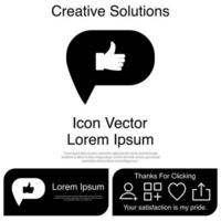 Good Comment, Thumbs Up Comment Icon Vector EPS 10