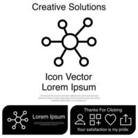 Atom Icon Vector EPS 10