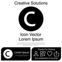 Copyright Icon Vector EPS 10