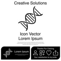 DNA Icon Vector EPS 10