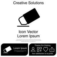 borrador, icono, vector, eps, 10 vector