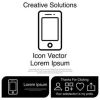 Mobile Phone Icon Vector EPS 10