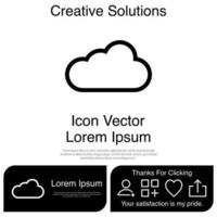 Cloud Icon Vector EPS 10