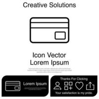 Credit Card Icon Vector EPS 10