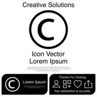 Copyright Icon Vector EPS 10