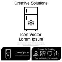 congelador, icono, vector, eps, 10 vector