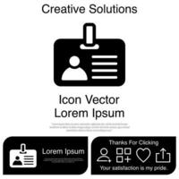 ID Card Icon Vector EPS 10