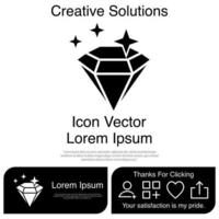 Diamond Icon Vector EPS 10