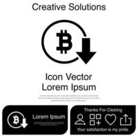 Down Investment Icon Vector EPS 10