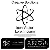 átomo icono vector eps 10