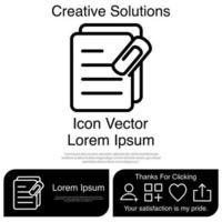 Best Document Icon Vector EPS 10