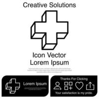 Cross Icon Vector EPS 10