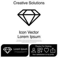 Diamond Icon Vector EPS 10