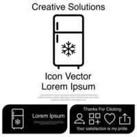 congelador, icono, vector, eps, 10 vector