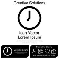 Clock Icon Vector EPS 10