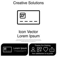 icono de tarjeta de crédito eps vectoriales 10 vector