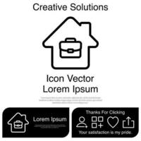 Home Office Icon Vector EPS 10