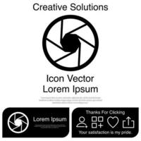 Camera Shutter Icon Vector EPS 10