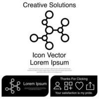 Molecule Icon Vector EPS 10