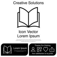 libro, icono, vector, eps, 10 vector