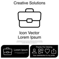 Briefcase Icon Vector EPS 10