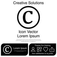 Copyright Icon Vector EPS 10