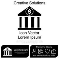 Bank Icon Vector EPS 10