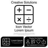 calculadora, icono, vector, eps, 10 vector