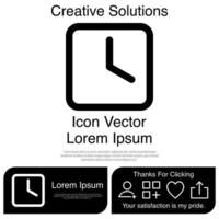 Clock Icon Vector EPS 10