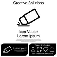 Eraser Icon Vector EPS 10