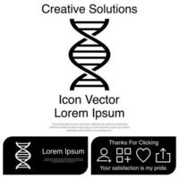DNA Icon Vector EPS 10