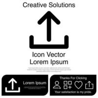 Upload Icon Vector EPS 10