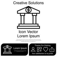 Bank Icon Vector EPS 10