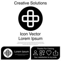 Cruz icono vectoriales eps 10 vector