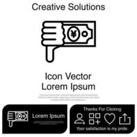 Down Investment Icon Vector EPS 10