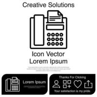 icono de fax vector eps 10