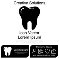 diente icono vector eps 10