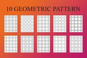 conjunto de patrones geométricos vector