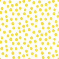 Yellow lemons with leaves. Citrus for lemonade, vitamins, healthy vegeterian food. Vector seamless pattern isolated on white background. Vivid summer illustration. For printing on paper and fabric.