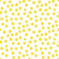 Yellow lemons with leaves. Citrus for lemonade, vitamins, healthy vegeterian food. Vector seamless pattern isolated on white background. Vivid summer illustration. For printing on paper and fabric.