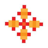 logotipo de la iglesia gráfico vectorial moderno abstracto píxel de 8 bits vector
