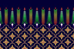 diseño de patrones sin fisuras étnicos ikat marroquíes. tela azteca alfombra mandala ornamento nativo boho chevron textil decoración papel tapiz. vector de bordado tradicional indio africano de turquía tribal