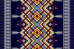 Ethnic geometric seamless pattern design. Aztec fabric carpet mandala ornament chevron textile decoration wallpaper. Tribal turkey African Indian traditional embroidery vector background